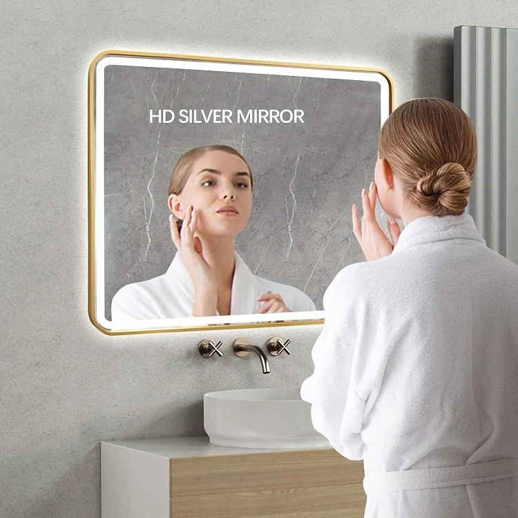Rectangle LED Metal Mirror
